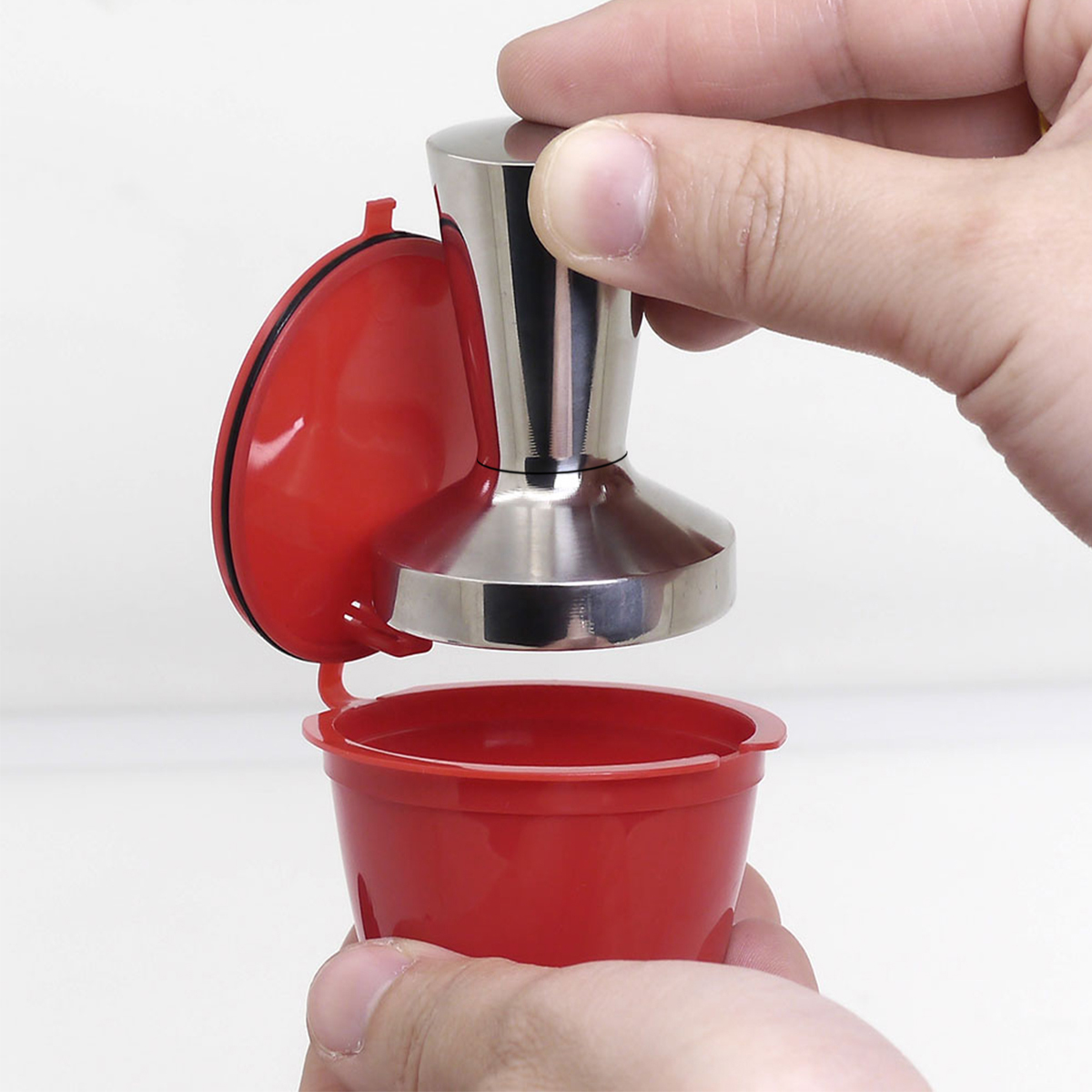 Coffee Equipment Wholesale - ステンレス鋼スマートドルチェグストコーヒータンパー 40 ミリメートルコーヒーバリスタエスプレッソフラットタンパーデルチェグストネスカフェコーヒーメーカー部品