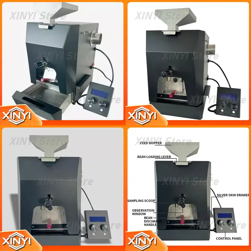 Coffee.Equipment Parts - QS5業務用小型コーヒー豆焙煎機 電気直火焙煎機 豆加工機器