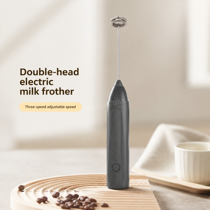 Milk Steaming Pitcher - ミニミルク泡立て器 USB 充電式 3 スピードフォームメーカーコーヒー泡立て器ミキサー電動ハンドルブレンダーエッグビーター