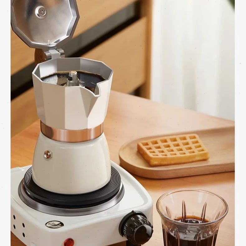 Coffee Equipment Wholesale - 丸底モカポット シングルバルブ 小型家庭用コーヒーメーカー ドリップコーヒーメーカーセット エスプレッソ器具