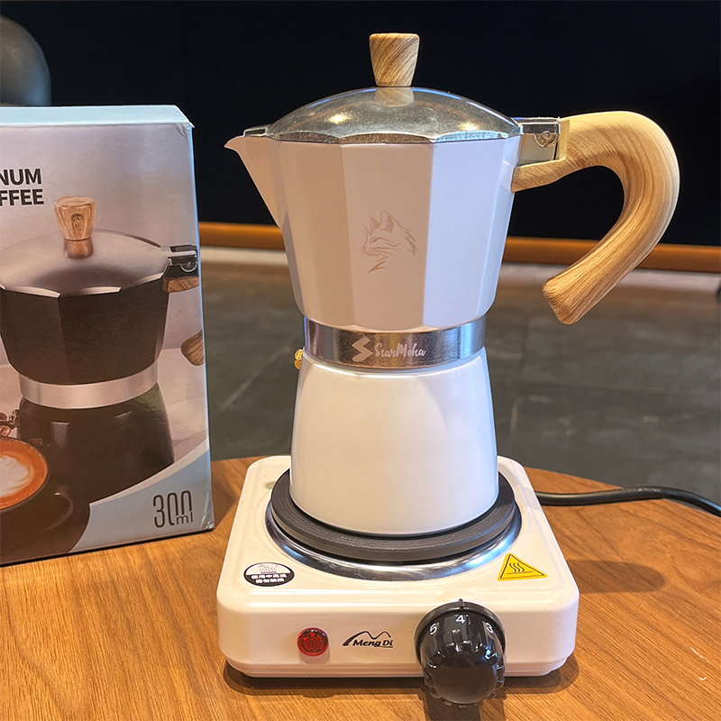 モカポット 3/6カップ - イタリア製ストーブトップエスプ - Coffee Equipment Wholesale のレビューと価格