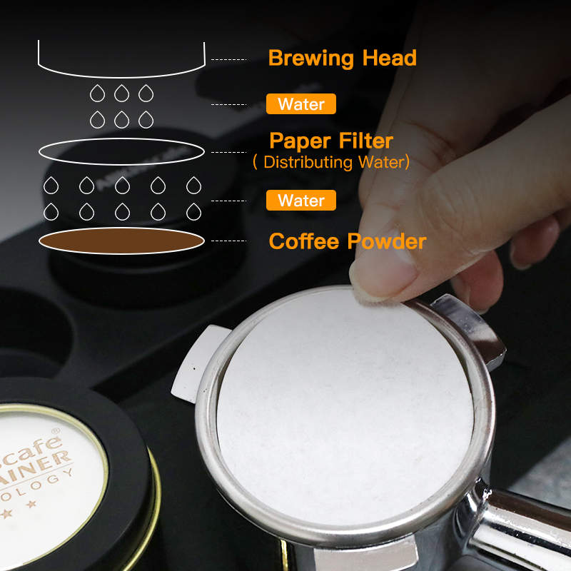 コーヒーフィルター紙使い捨て 100 個二次水フィルター 5 - Coffee Equipment Wholesale のレビューと価格