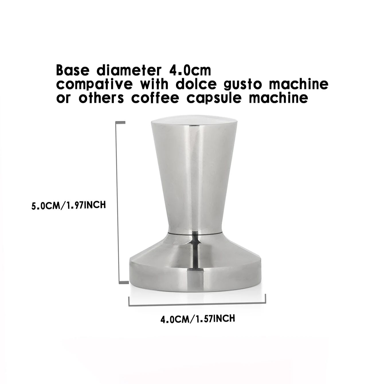 ステンレス鋼スマートドルチェグストコーヒータンパー 40 ミ - Coffee Equipment Wholesale のレビューと価格
