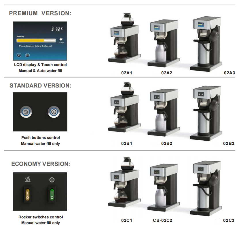 ヘビーバオ ケータリング機器 オフィス 商業用 電気フィルタ - Coffee.Equipment Parts のレビューと価格