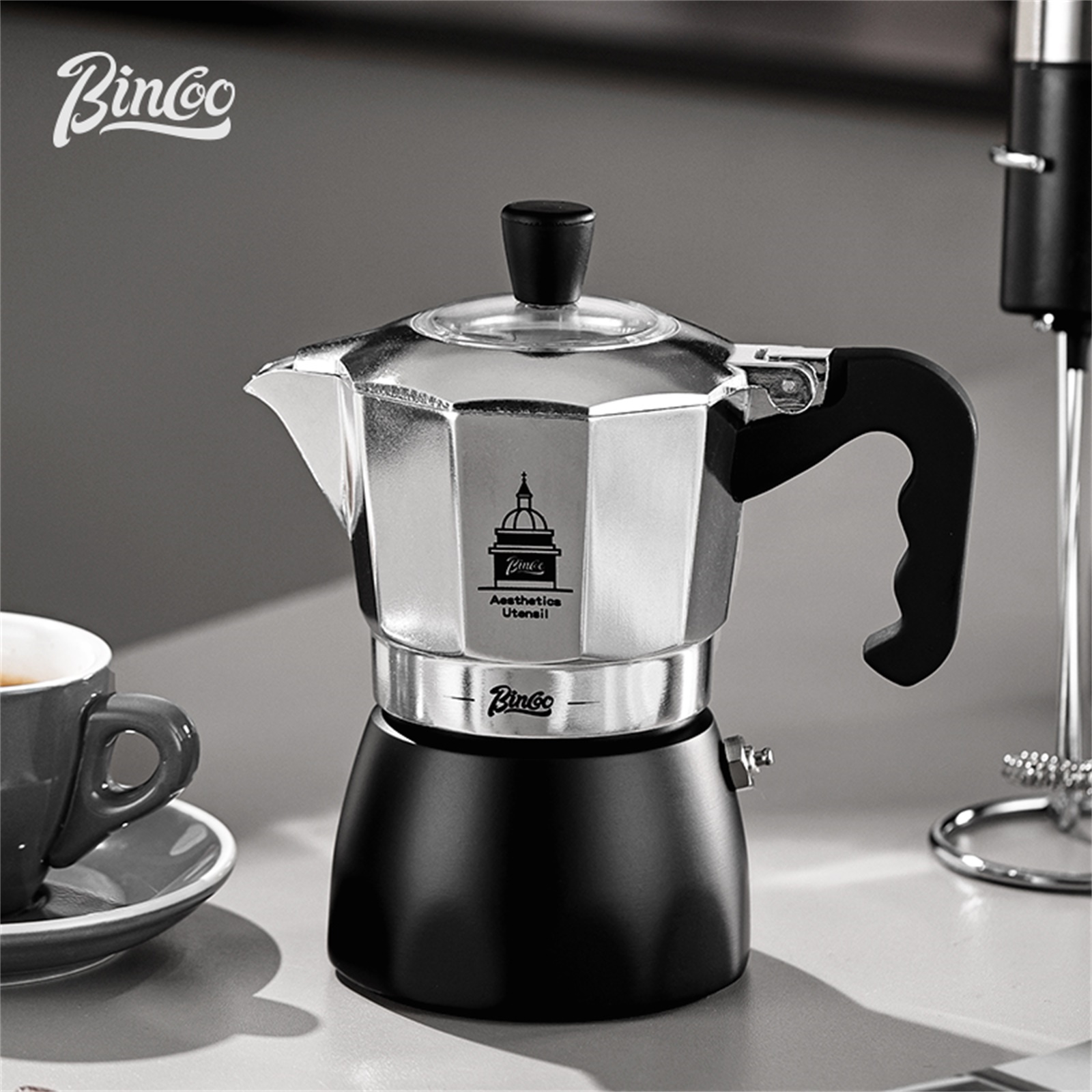BINCOO ダブルバルブモカポット、エスプレッソ抽出コーヒ - Coffee Equipment Wholesale のレビューと価格