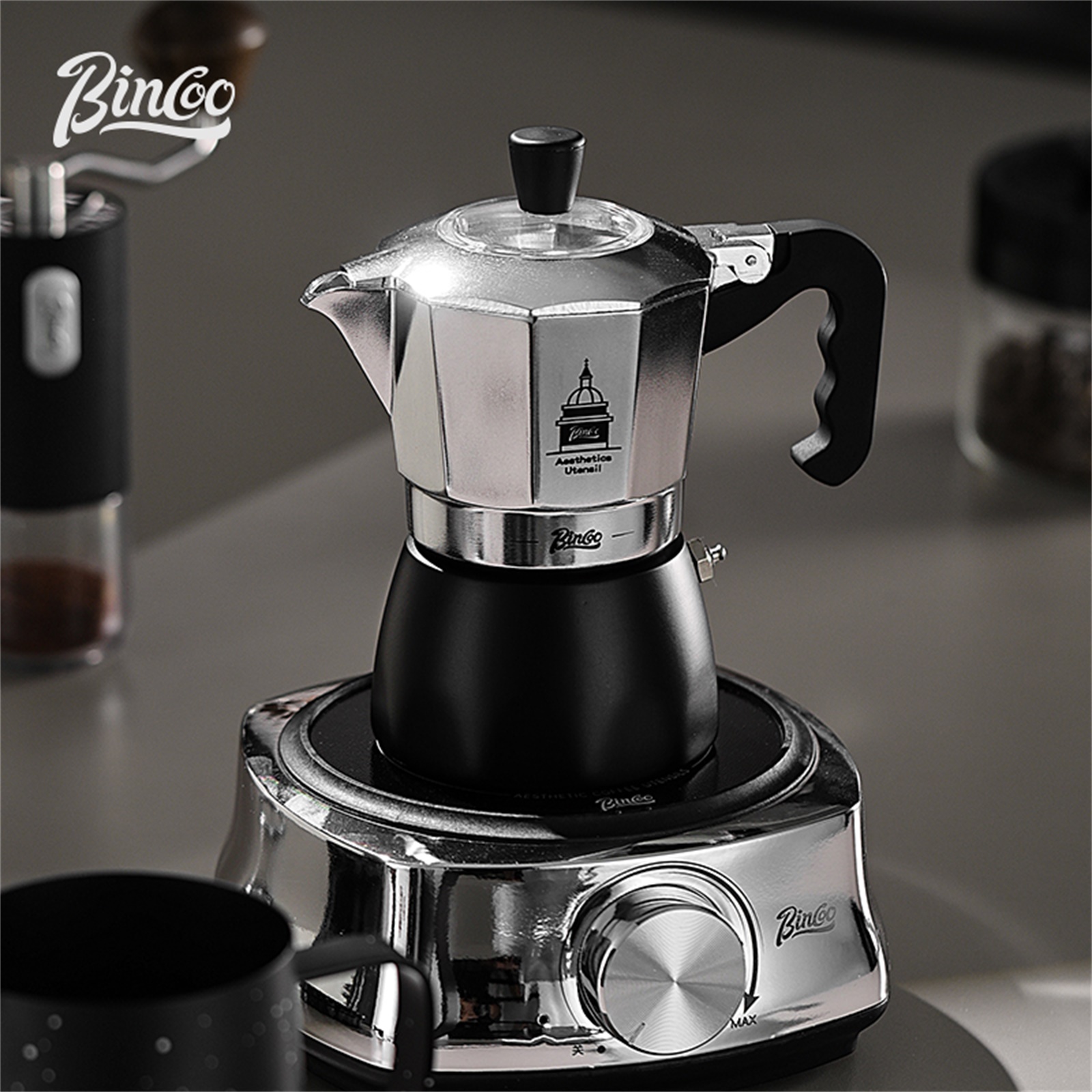 BINCOO ダブルバルブモカポット、エスプレッソ抽出コーヒ - Coffee Equipment Wholesale のレビューと価格