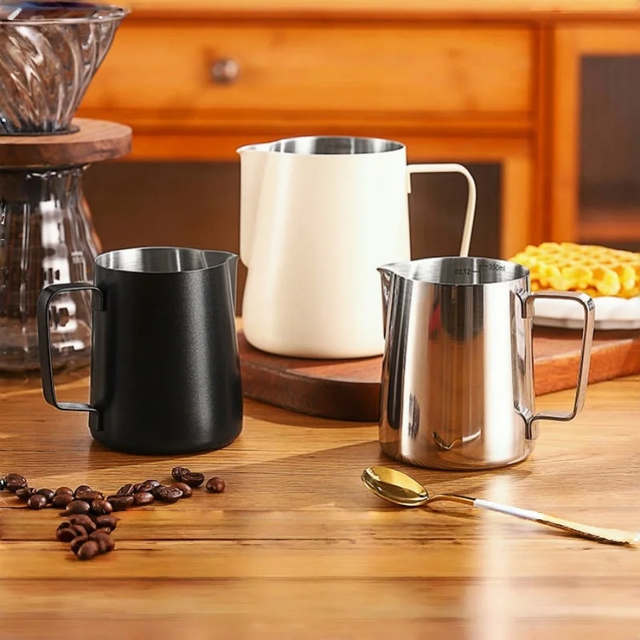 コーヒーミルク泡立てピッチャージャグ 304 ステンレス鋼ス - Milk Steaming Pitcher のレビューと価格