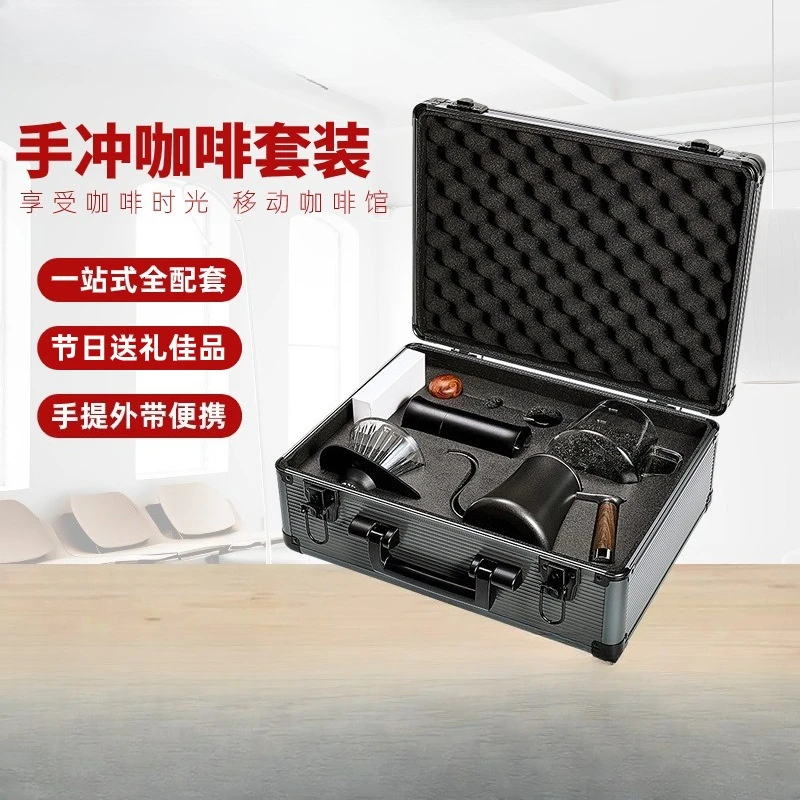 ポータブル手淹れコーヒー器具セット、豆挽き器フィルターセット - Coffee.Equipment Parts のレビューと価格