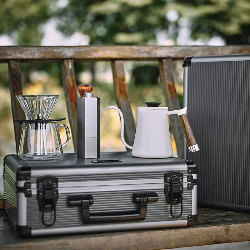 ポータブル手淹れコーヒー器具セット、豆挽き器フィルターセット - Coffee.Equipment Parts のレビューと価格