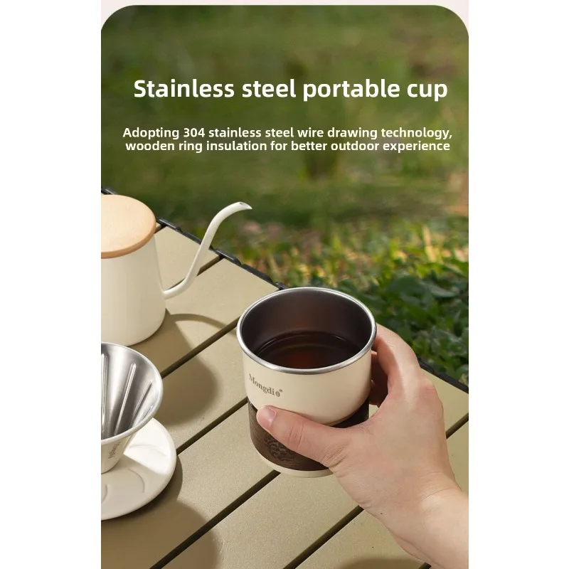 手作りコーヒーポットセット、ポータブルアウトドア旅行キャンプ - Coffee.Equipment Parts のレビューと価格
